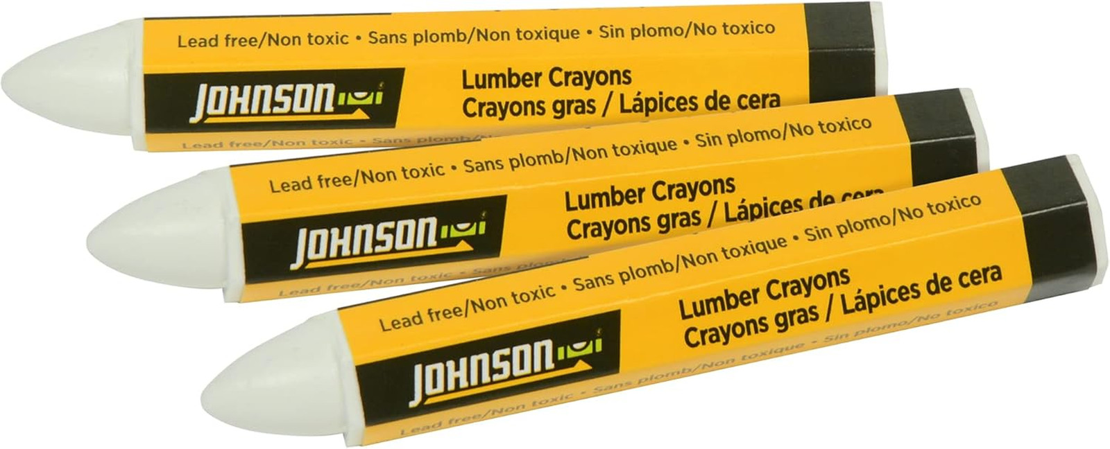 Level & Tool 40-0649 White Lumber Crayons - 3/Pack