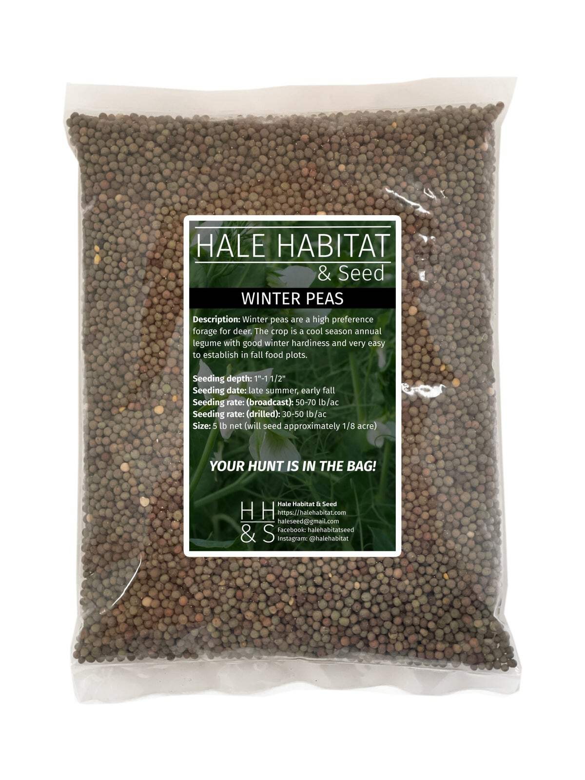 Winter Pea Seed | Deer Wildlife Food Plot Forage Cold Hardy Planting Cover Crop