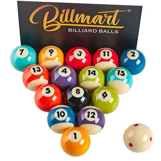 Premium Billiard Balls Pool Table Accessories 2-1/4" Regulation Premium Bright