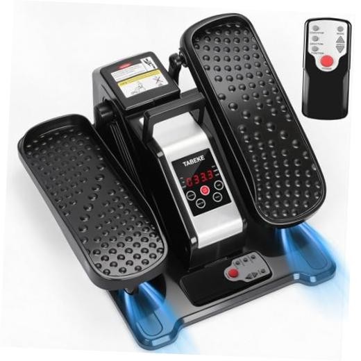 Under Desk Elliptical Machine, Electric Ellipse Leg Exerciser for Senior Black