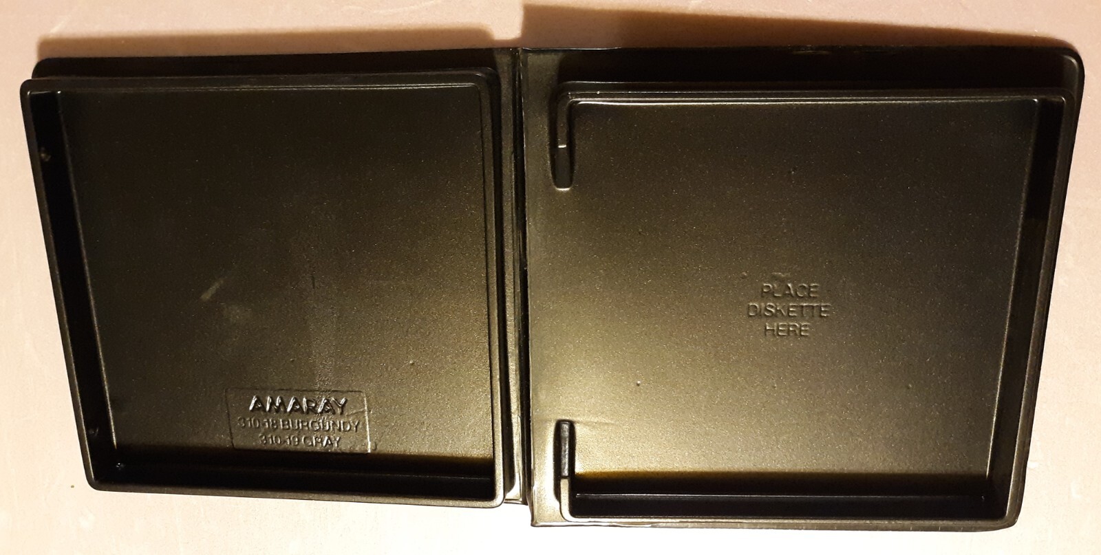 Vintage 5.25 AMARAY Floppy Diskette Hard Storage Library Case Apple, IBM, Atari