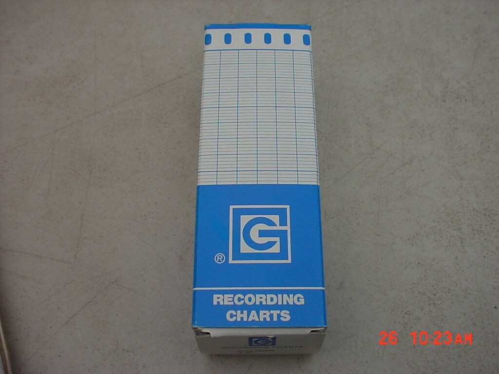 GRAPHIC CONTROLS RECORDING CHART P/N 00415265