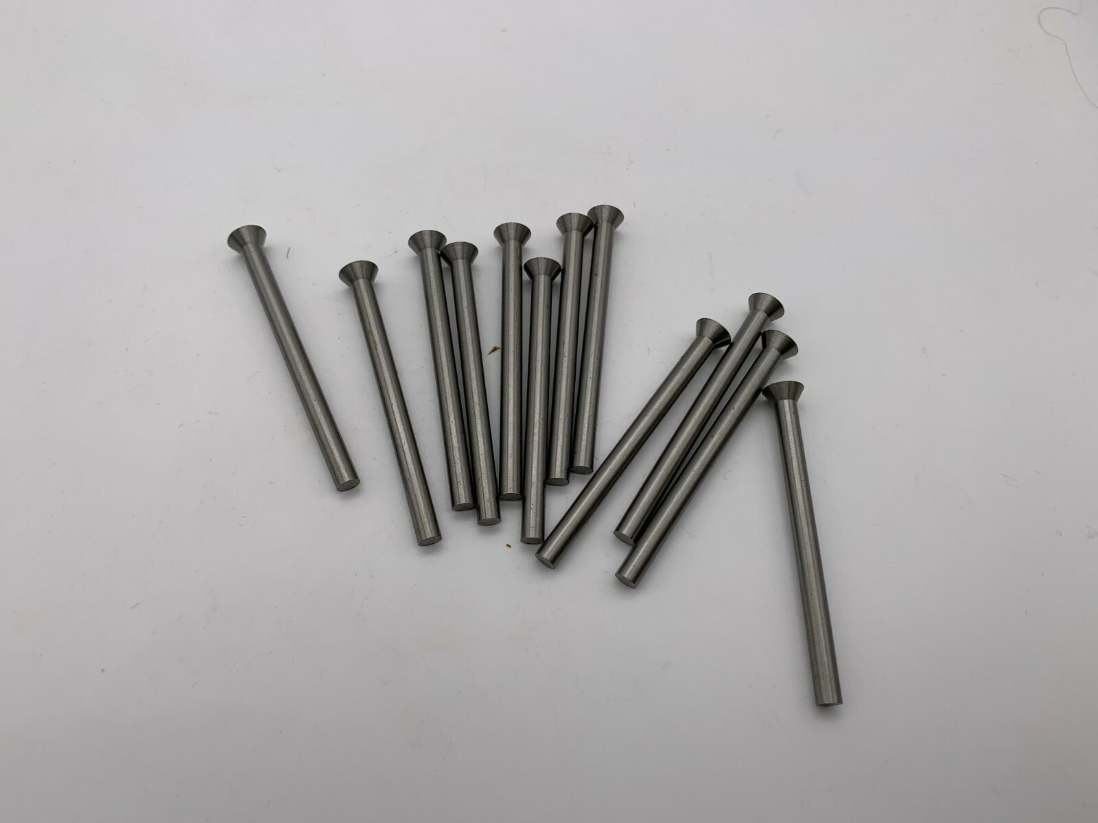 Royal .150"  X  2" Long Bevel Headed Punches,Tool Steel Lot Of 12 Pieces