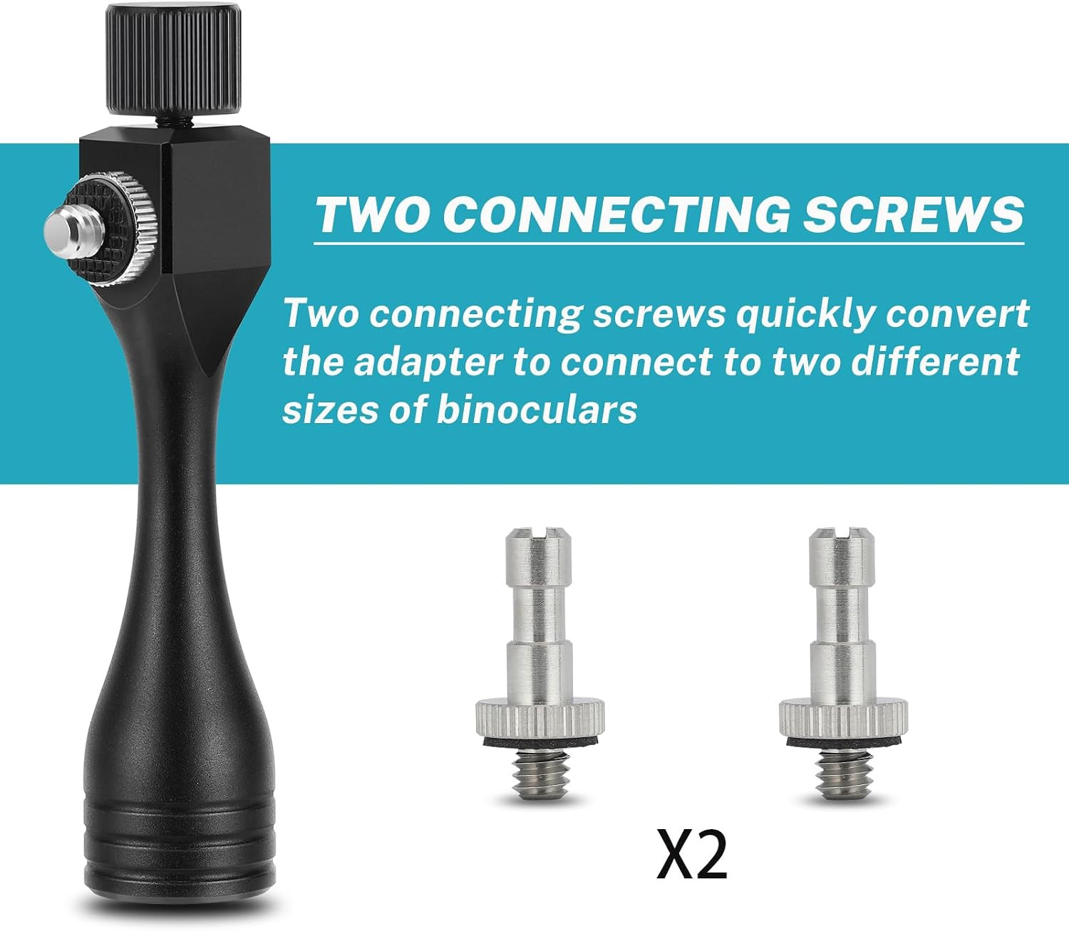 Binocular Tripod Adapter 1/4-20 Thread Quick Detachable Mount Suitable for Most