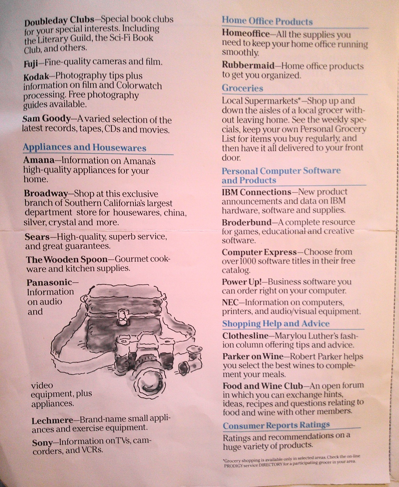 Prodigy Interactive Personal Service Value Pack, 1990 + Shopping Brochure