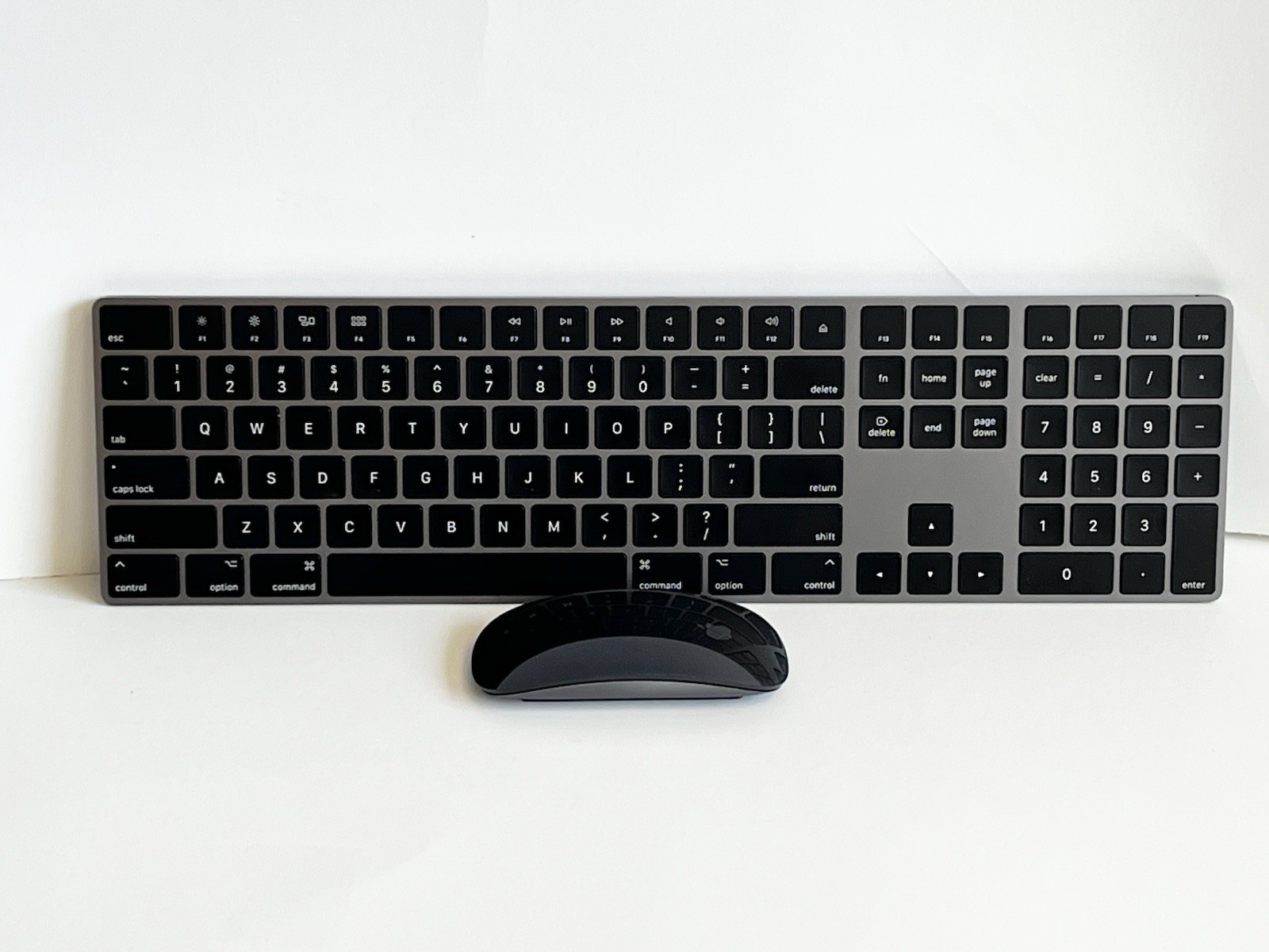 Apple Magic Keyboard w/ Numeric Keypad A1843 + Magic Mouse 2 A1657 (Space Gray)