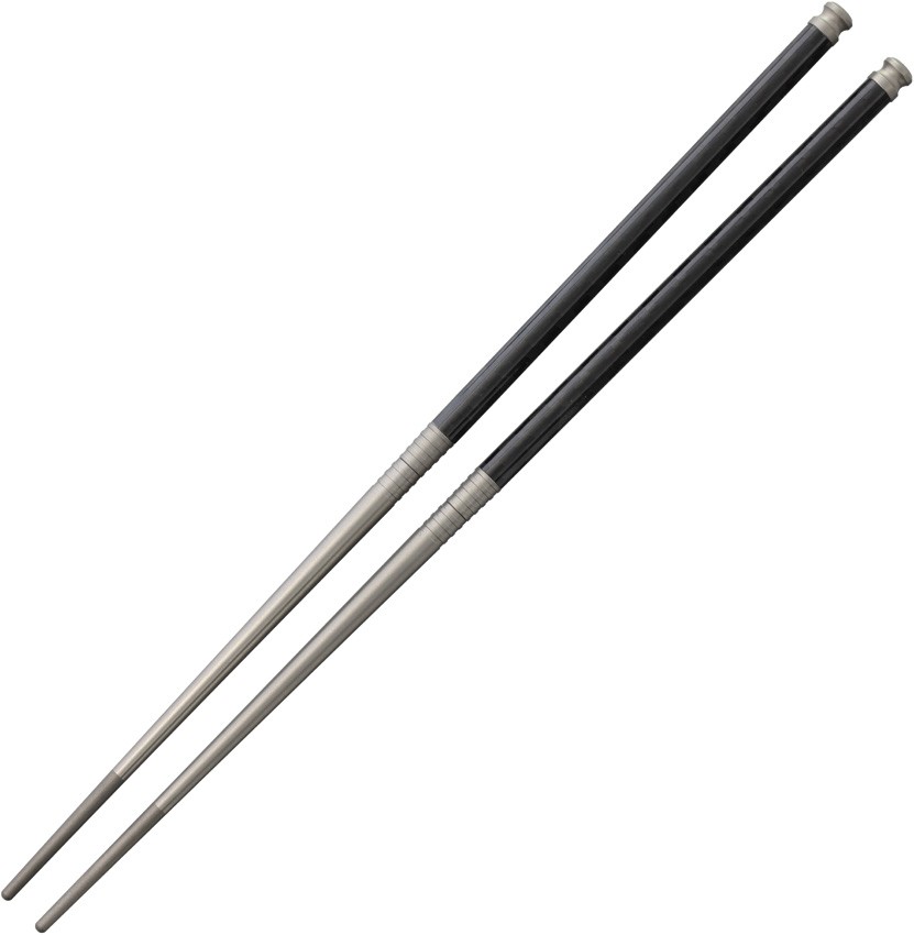 Spartan Blades Gray Titanium & Black Carbon Fiber Chopsticks CC1SPL