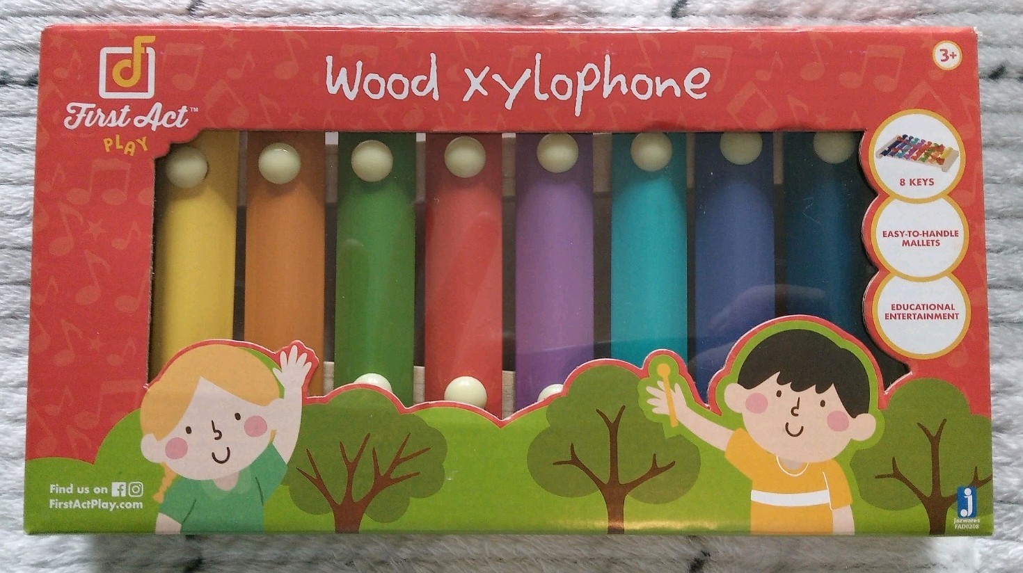 First Act Discovery Wood Xylophone Musical Instrument For Kids NEW SEALED