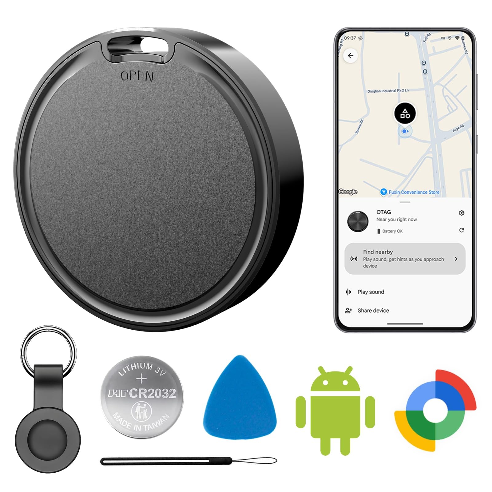 Air Tags for Android,Air Tags-1 Pack Android,Air Tracker Tags with 1 Case,2 Y...