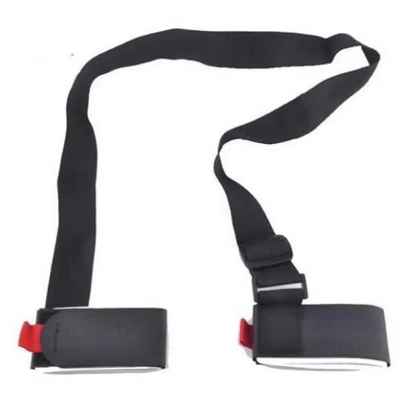 Nylon Skiing Bag Adjustable Pole Shoulder Carrier Strap Lash Handle Snowboard