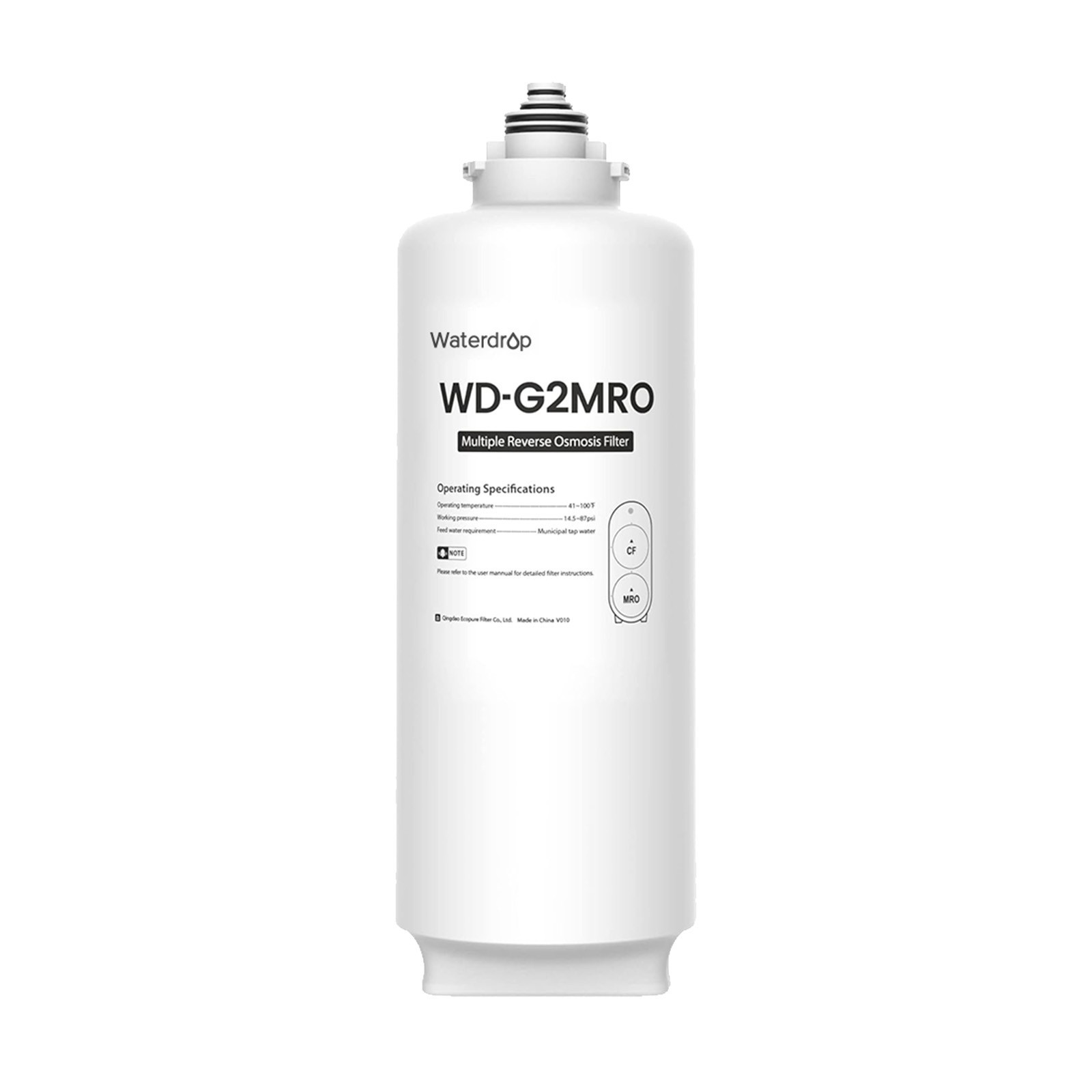 Waterdrop WD-G2MRO Reverse Osmosis Filter, Replacement for WD-G2-B, WD-G2-W