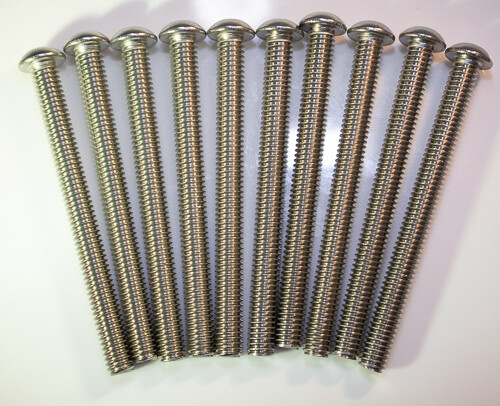 5/16-18 x 3-1/2" Stainless Steel Button Head Bolts Allen Socket Qty 5