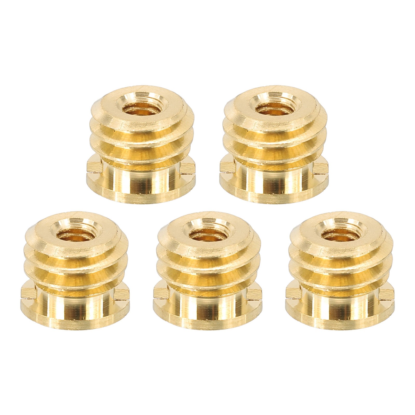 5 Pcs Female Screw Adapter M4 to Male 3/8\" for Mounting, Gold