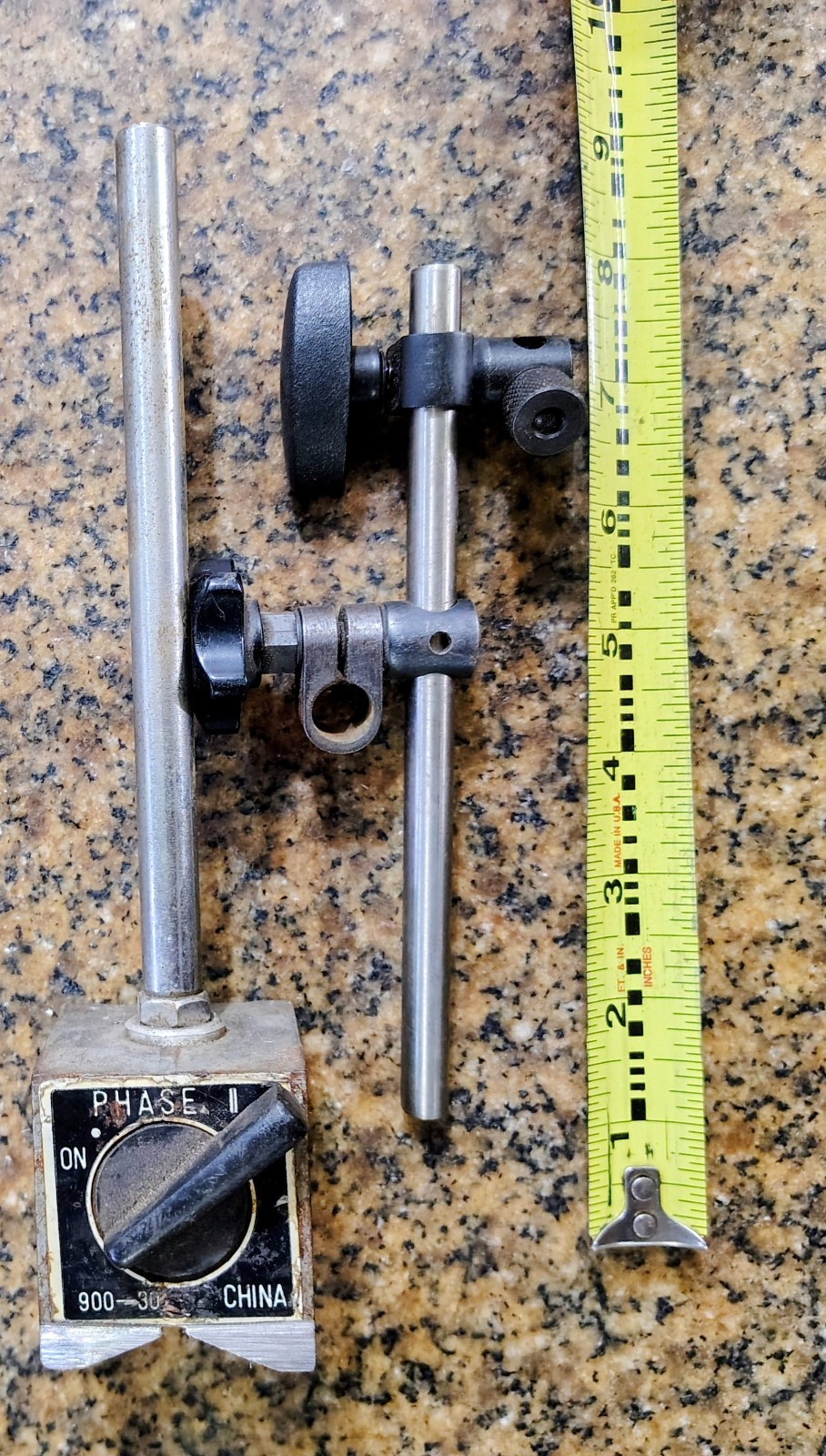 🗽 VINTAGE PHASE II MAGNETIC INDICATOR BASE MACHINIST/ TOOLMAKER