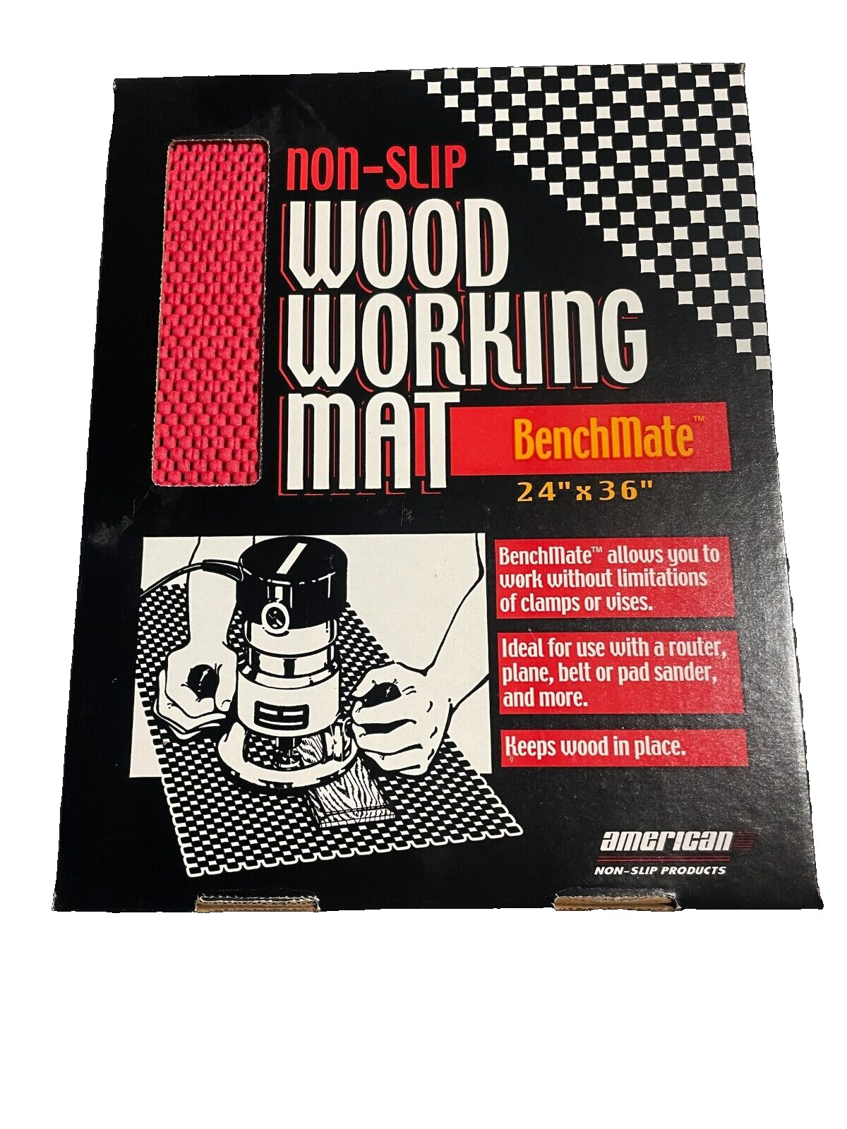 BenchMate Workbench Non-Slip Nonslip Pad Mat NEW 24” X 36” Wood Working Made USA