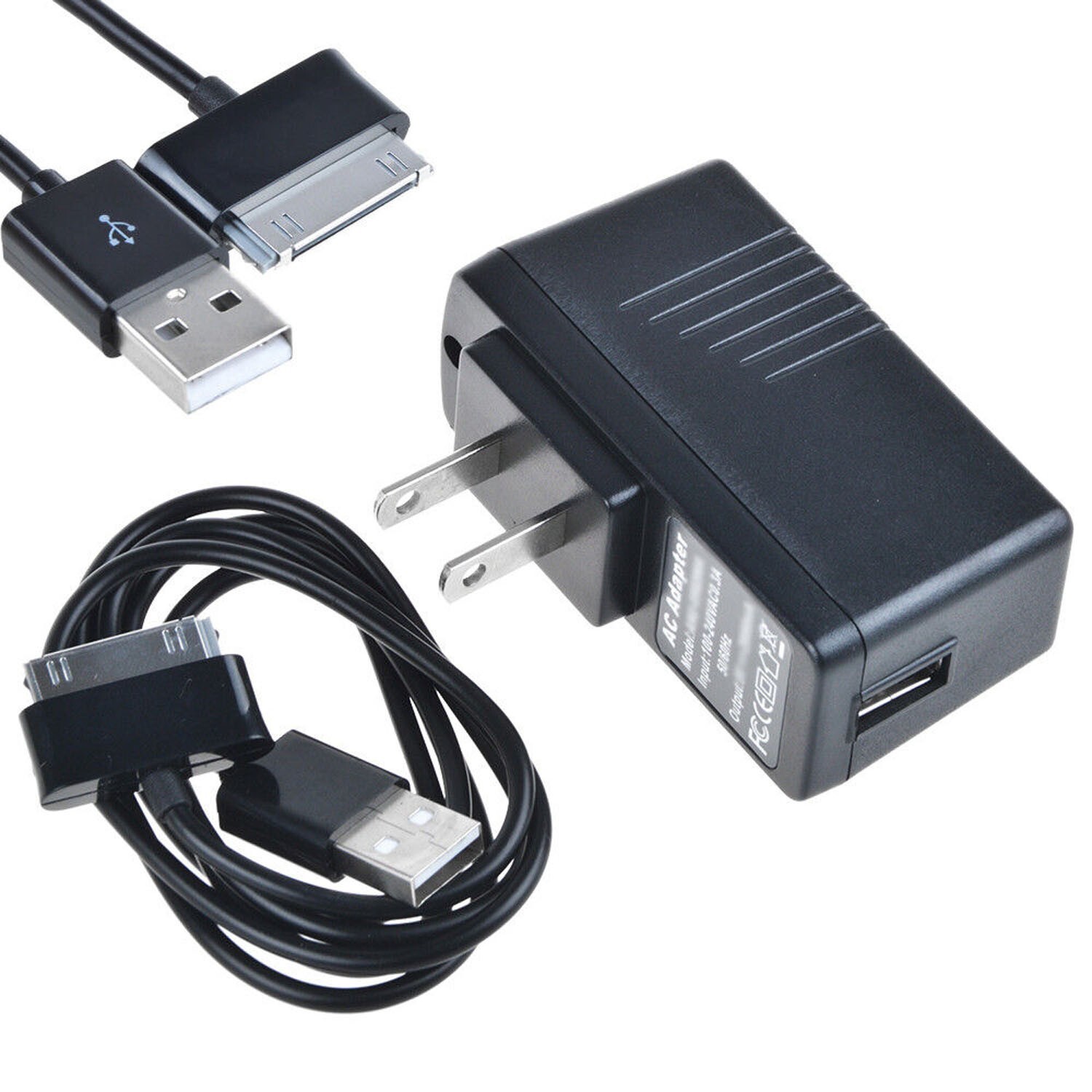 2A AC Home Wall Charger Adapter + USB Cable for Samsung Galaxy Tab 7.0 7.7 10.1