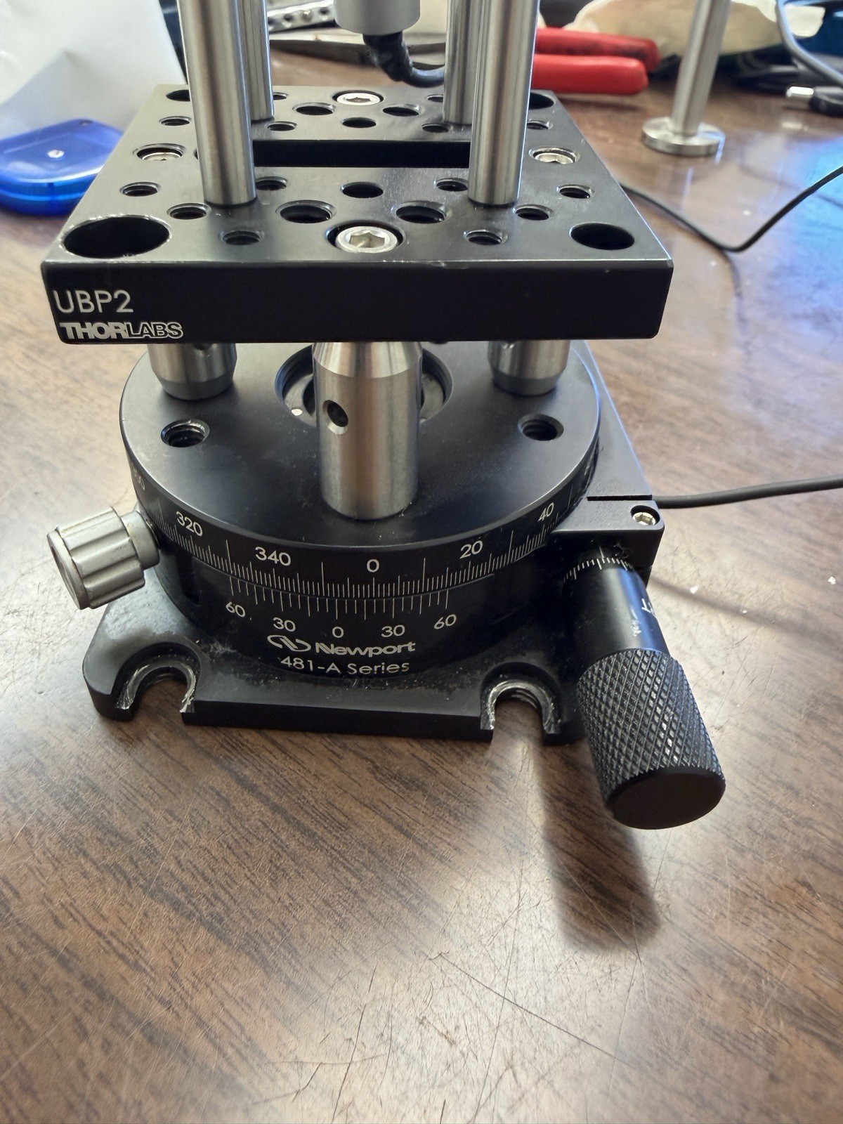 Newport 481-A Series Rotation Stage with Optical Mount