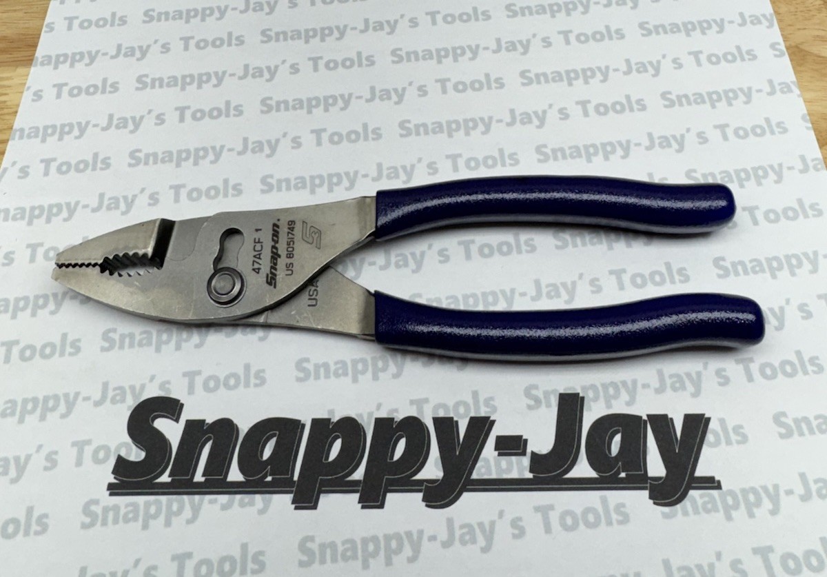 Snap-on Tools USA NEW RARE DARK PURPLE 8" Combination Slip-Joint Pliers 47ACF