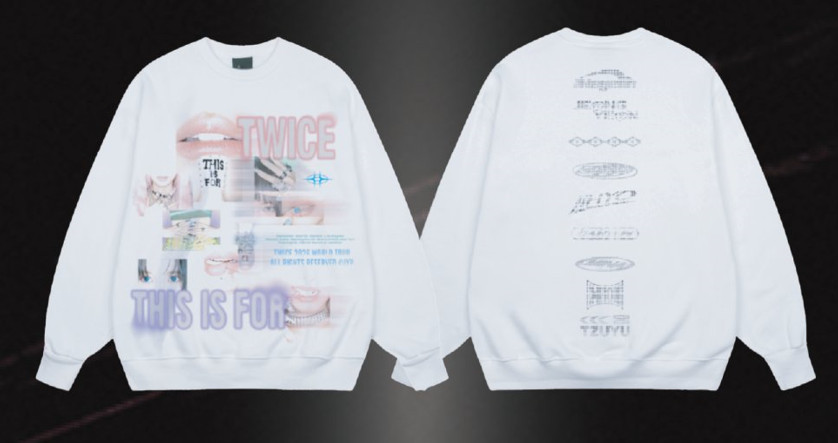 Vintage Twice This Is For 2026 Wolrd Tour Merch K-Pop Crewneck Sweatshirt