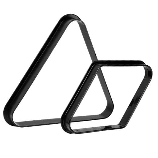 Black Plastic Billiard Pool Ball 8-Ball Triangle Triangle & Diamond Racks