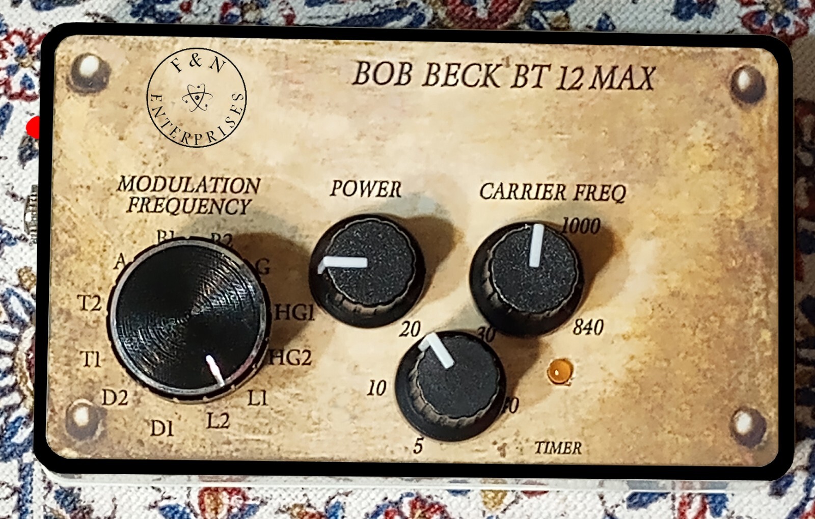 BT-12 MAX BOB BECK CES DEVICE    COVERS FULL BRAINWAVE SPECTRUM 9 VOLT BATTERY