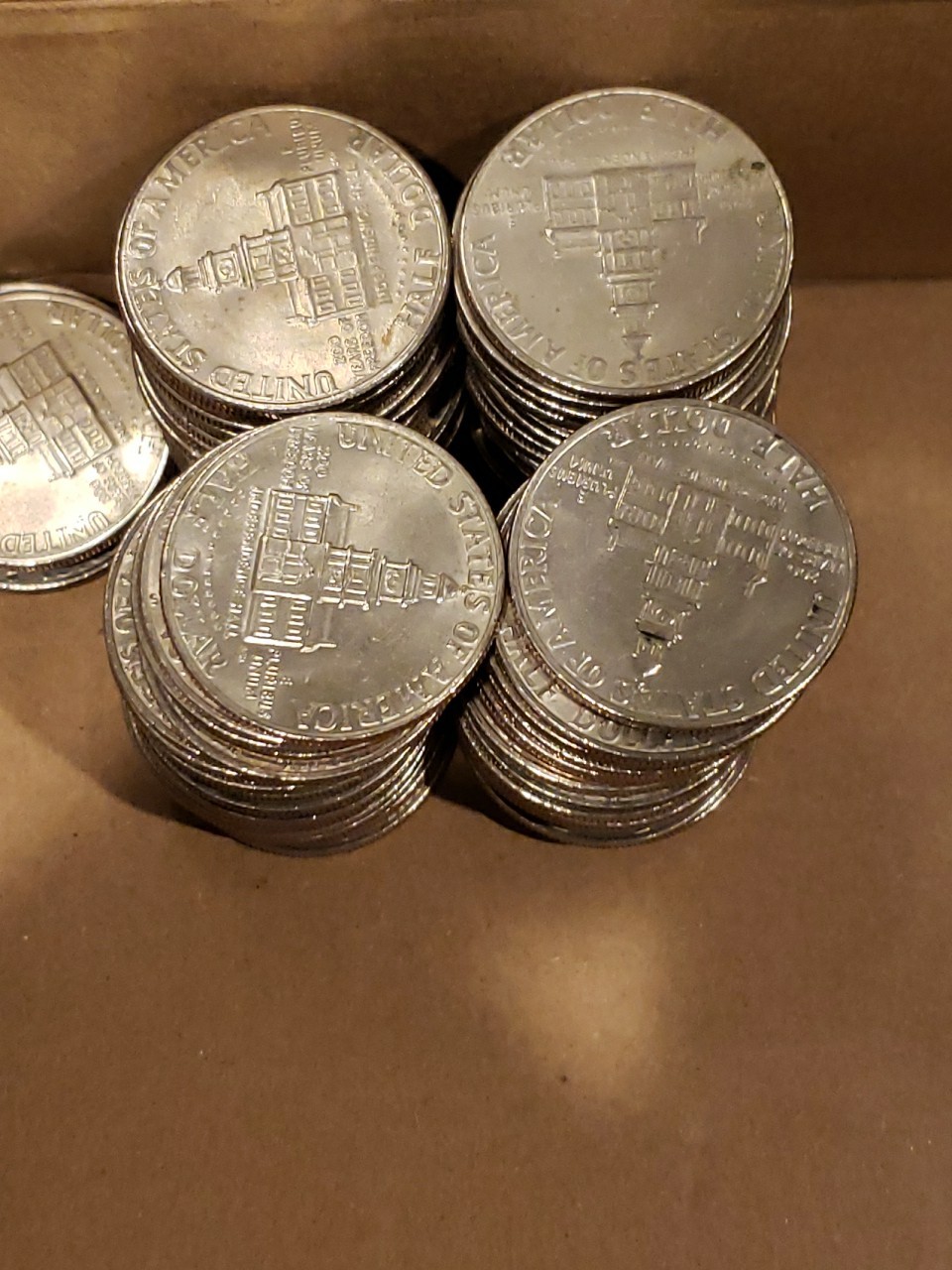 1976 Bicentennial Kennedy Half Dollar roll  (20-Coin Lot).  Circulated Coins