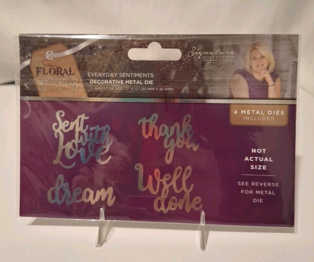 Floral Fantasy EVERYDAY SENTIMENTS Decorative Metal Die New Open Pkg Used