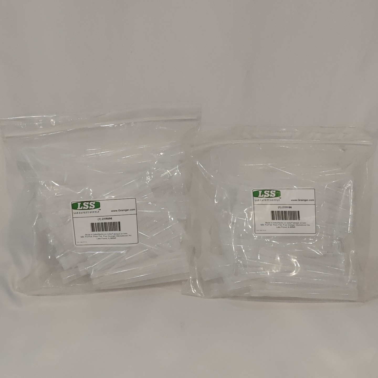 2 Packs Of 100 LSS Lab Safety Supply 21R696 Pipetter Tips 5mL