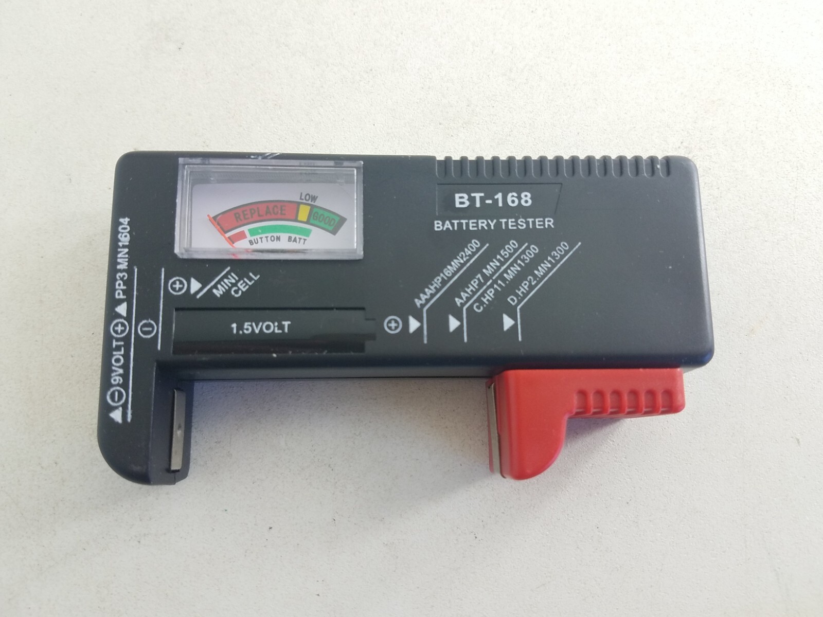 BT-168 Battery Tester AA AAA C D 9V Others