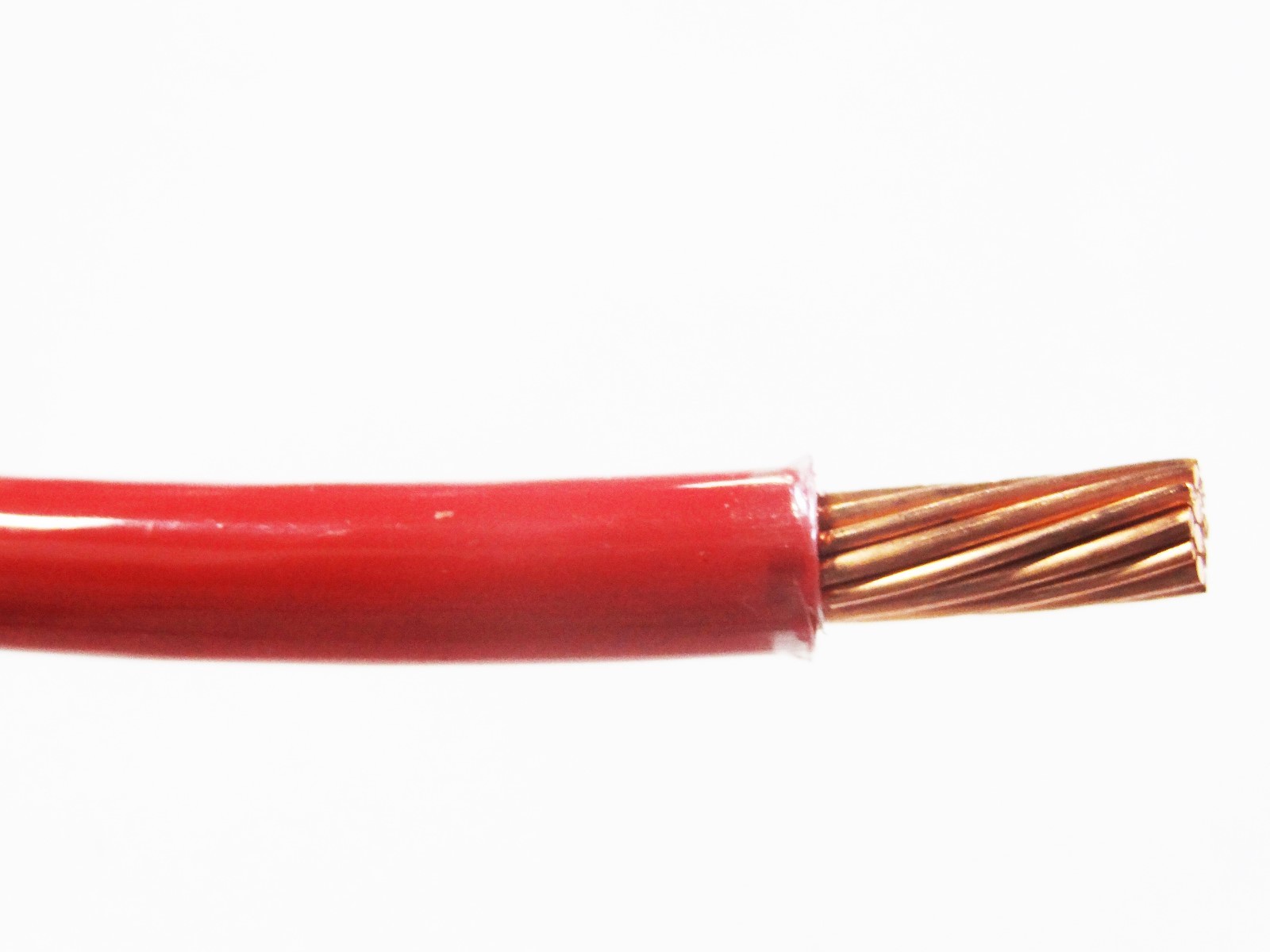 THHN 6 AWG GAUGE RED NYLON PVC STRANDED COPPER  BUILDING WIRE 75'