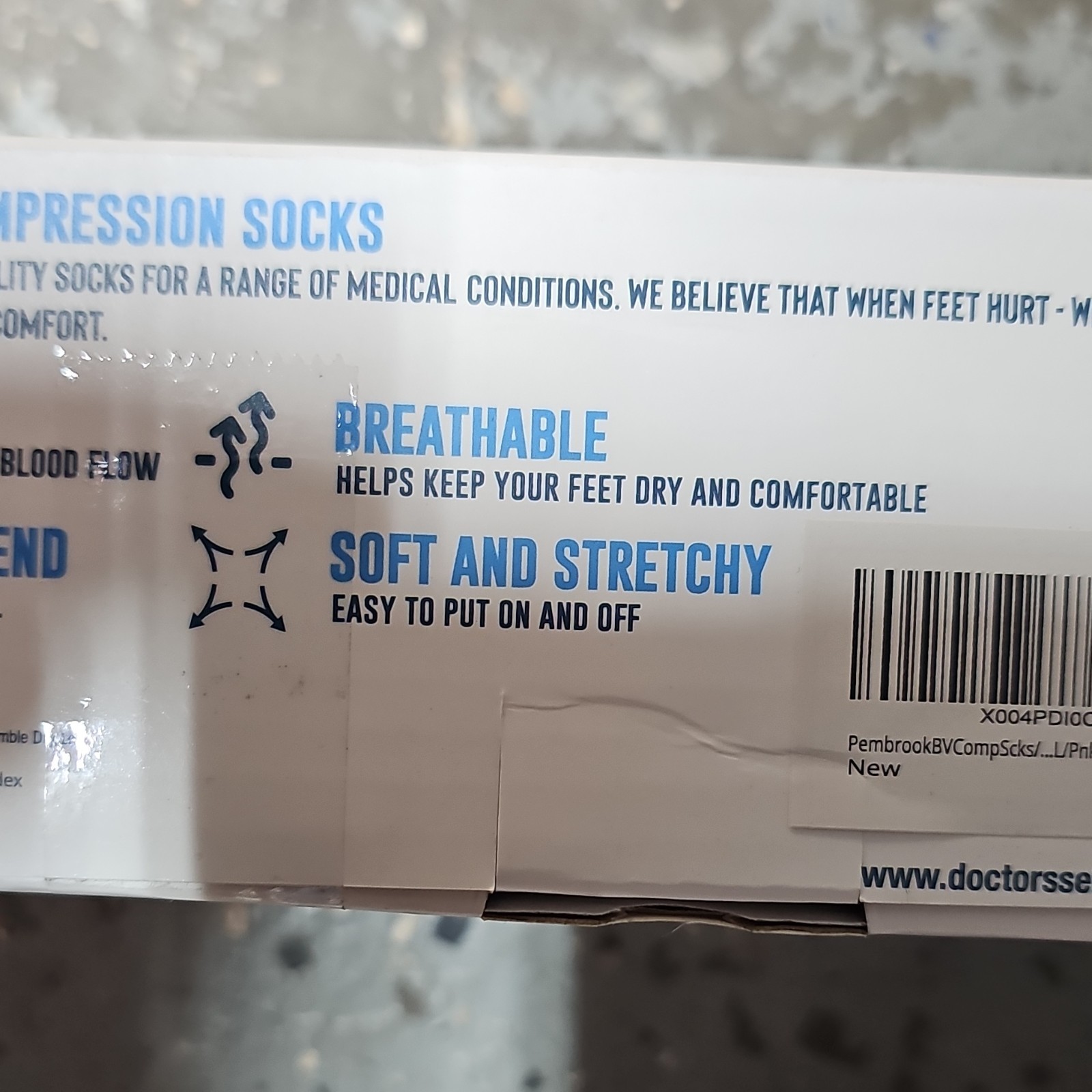 Doctor's Select Bamboo Viscose Blend Compression Socks Light Compression 3 Pairs