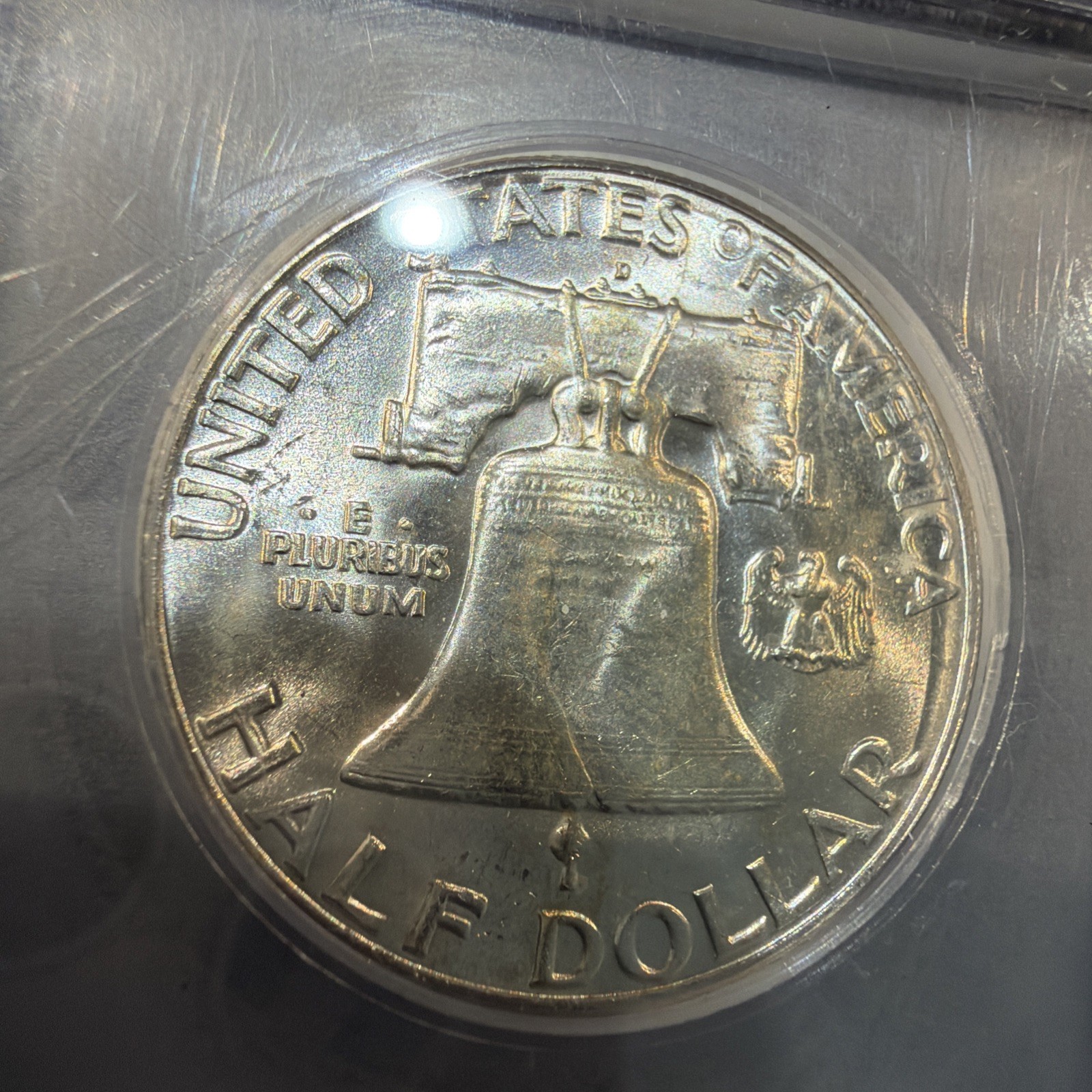 1962 D Franklin Half, IGC MS62