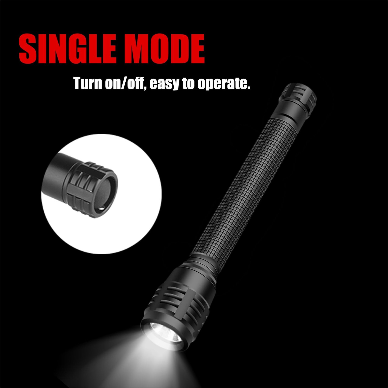 Pocket Flashlight 1200 Lumen Single Mode LED Penlight Torch Pen Flash Light f...