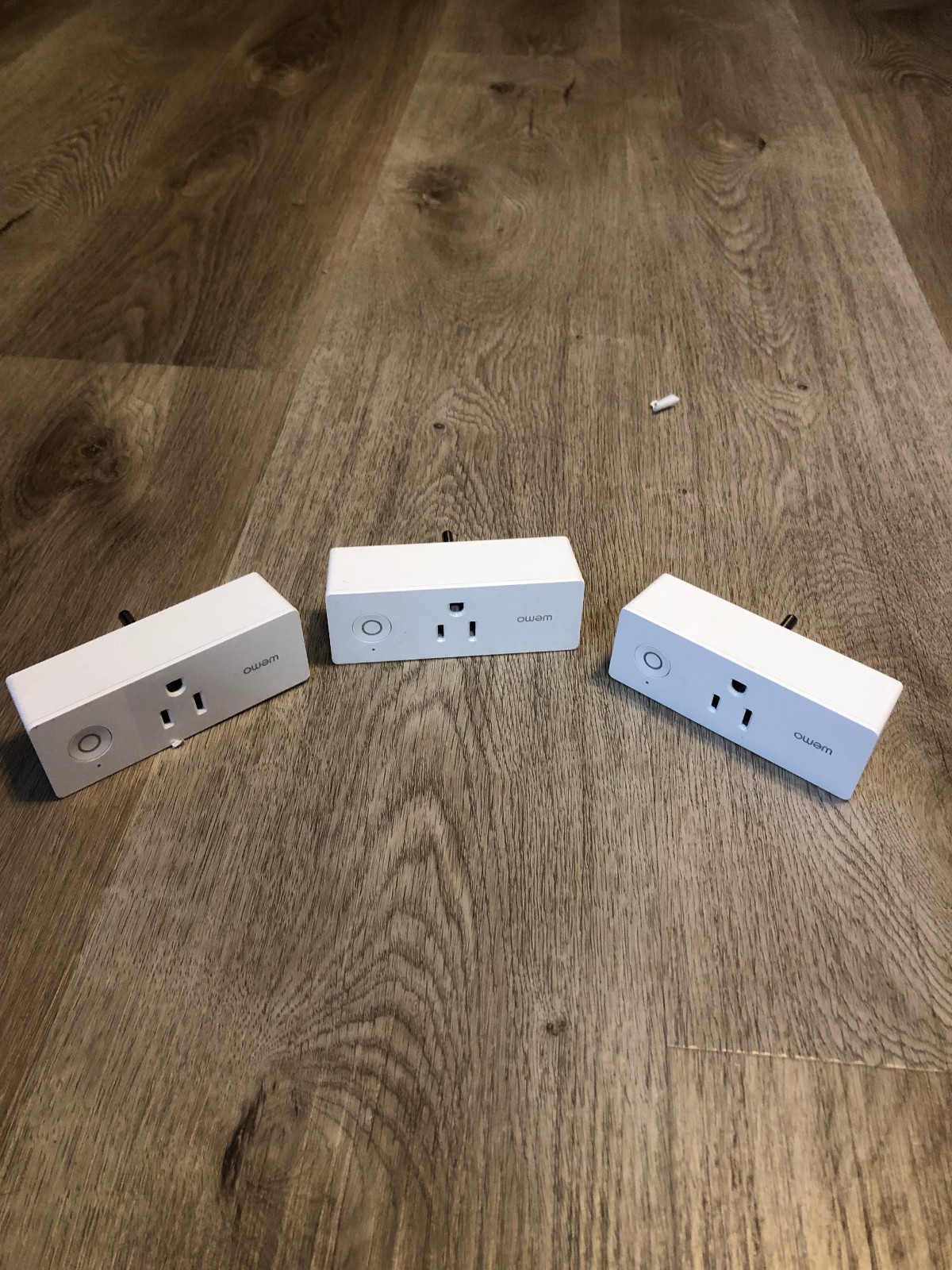 Lot of 3 WeMo WiFi Enabled Mini Smart Plugs White F7C063 TESTED