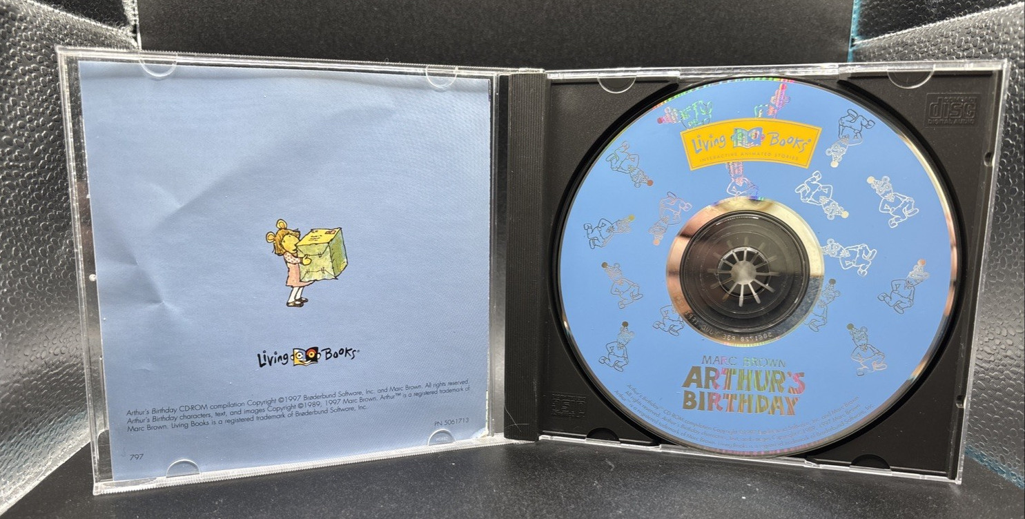 Marc Brown’s Arthur’s Birthday (1997) CD-ROM – Living Books Interactive PC/MAC