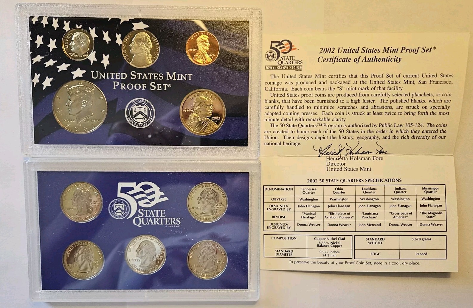 2002 United States Mint Proof Set