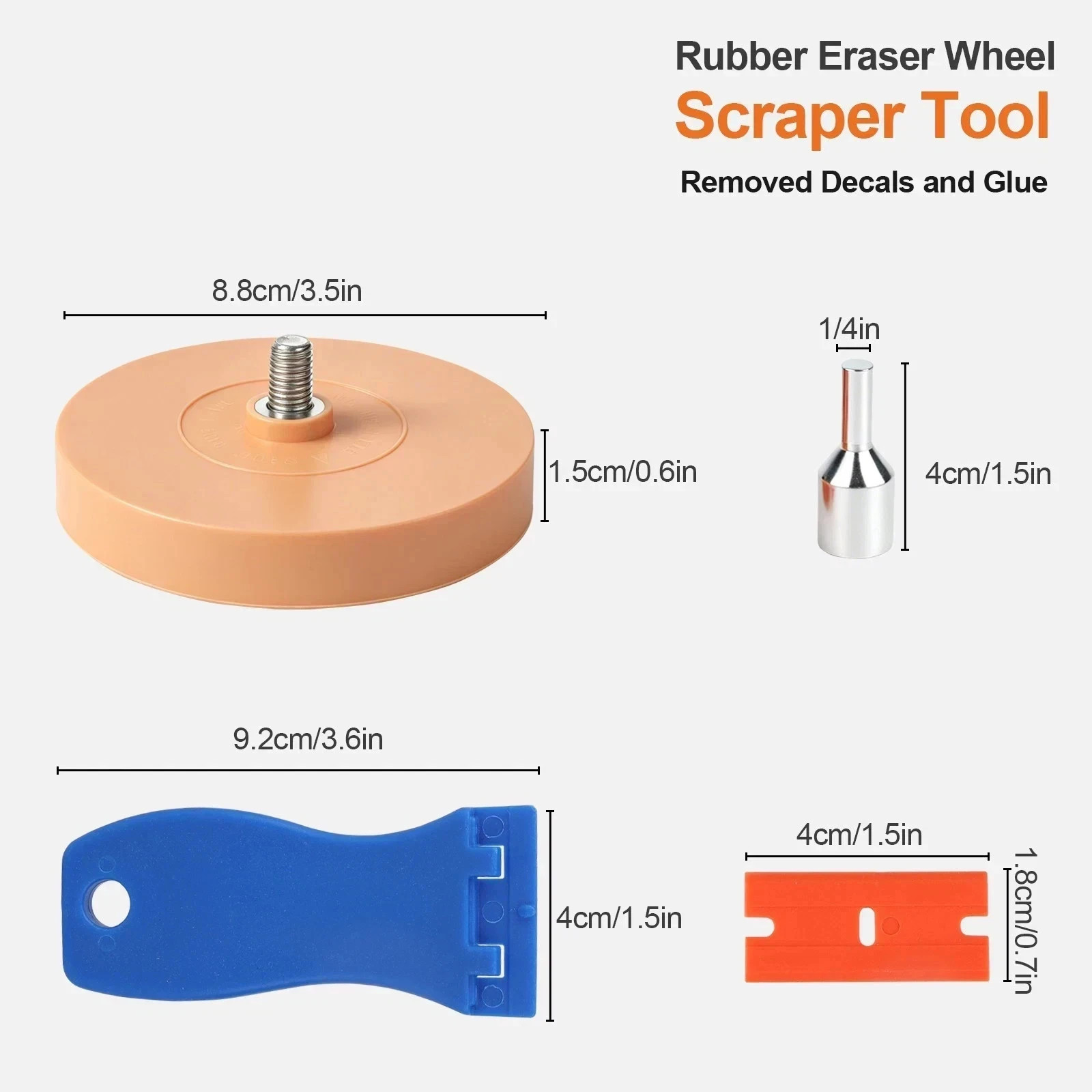 21 Pcs Plastic Razor Blades + 2 Razor Scraper Double Edged Sticker Removal Tools
