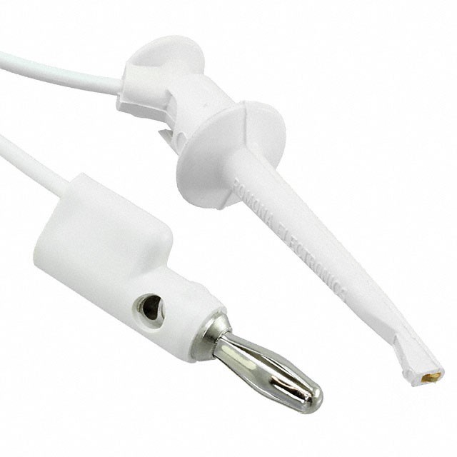 Pomona Minigrabber to Banana Plug 3782-48-9 White Brand New 48in