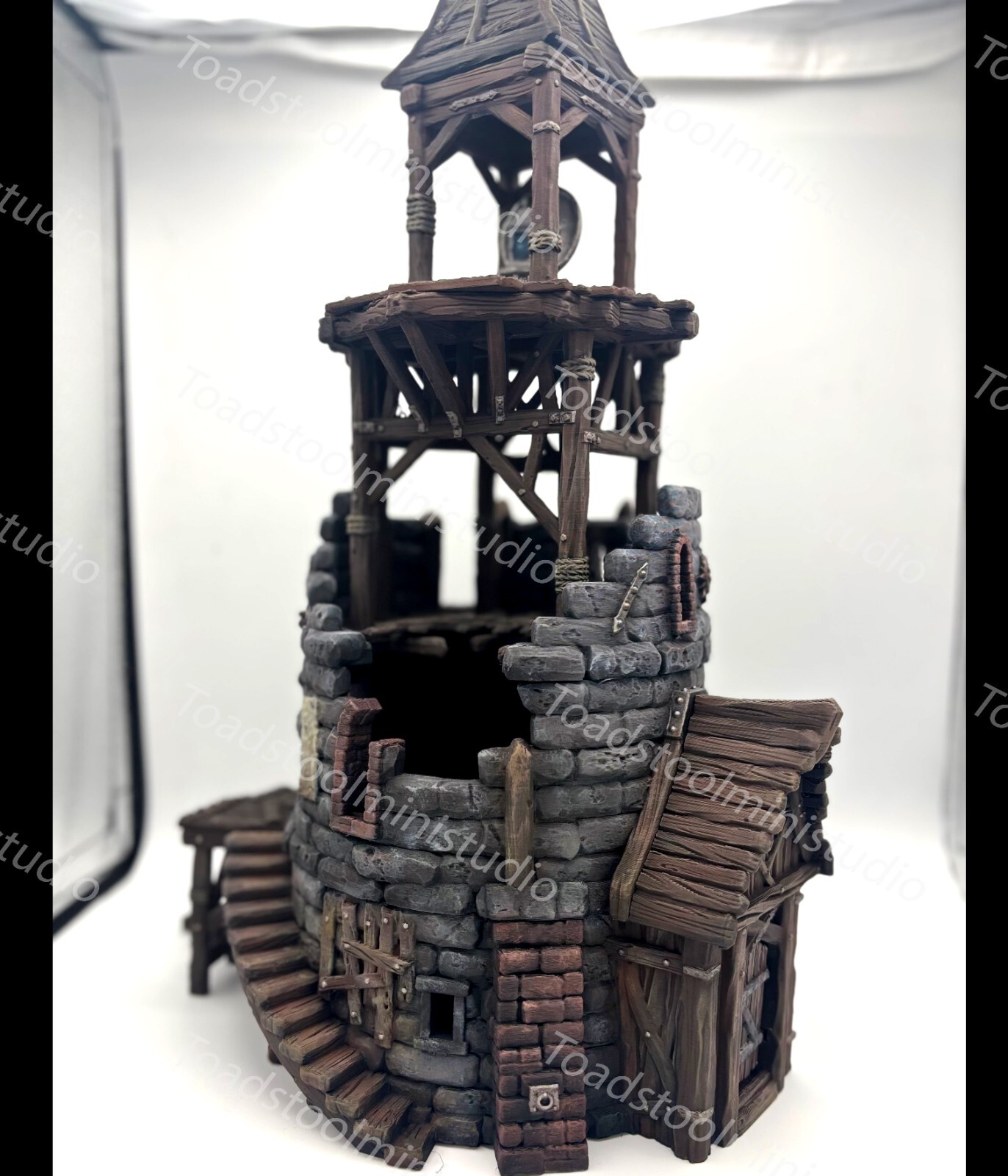 PAINTED Old Lighthouse Hexengarde 2 - Warhammer Mordheim D&D Old World Terrain