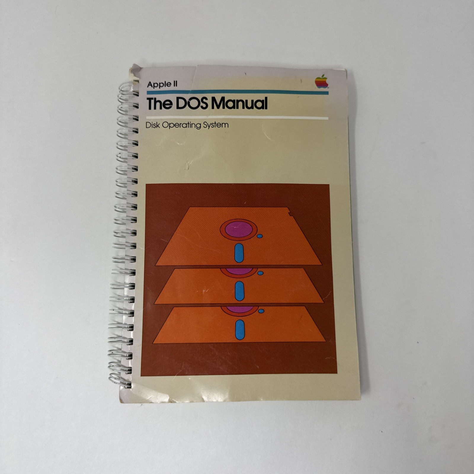Vintage Apple II DOS Manual Disk Operating System 1981 Spiralbound