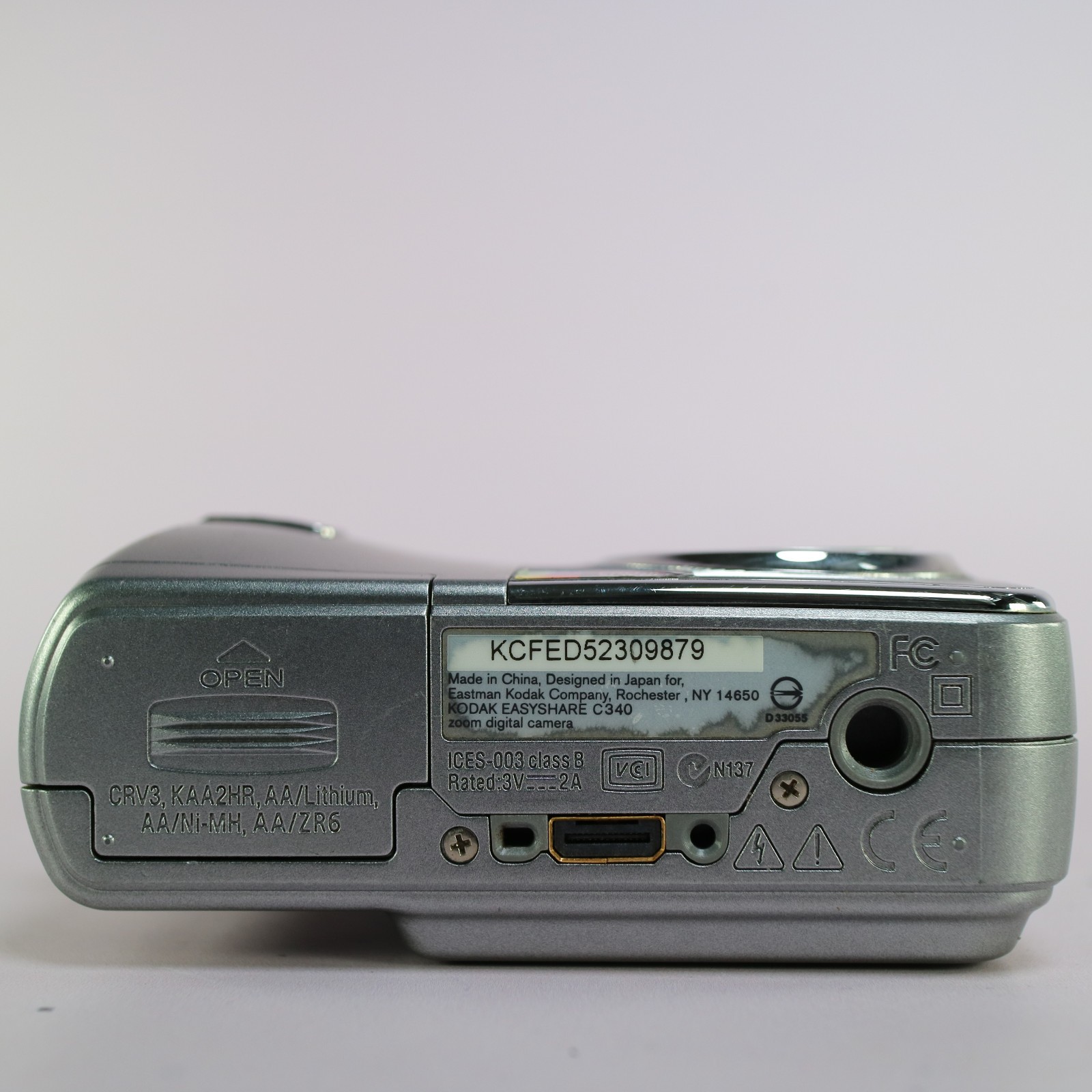 Kodak Digital Camera EasyShare C340 5.0MP Silver Tested