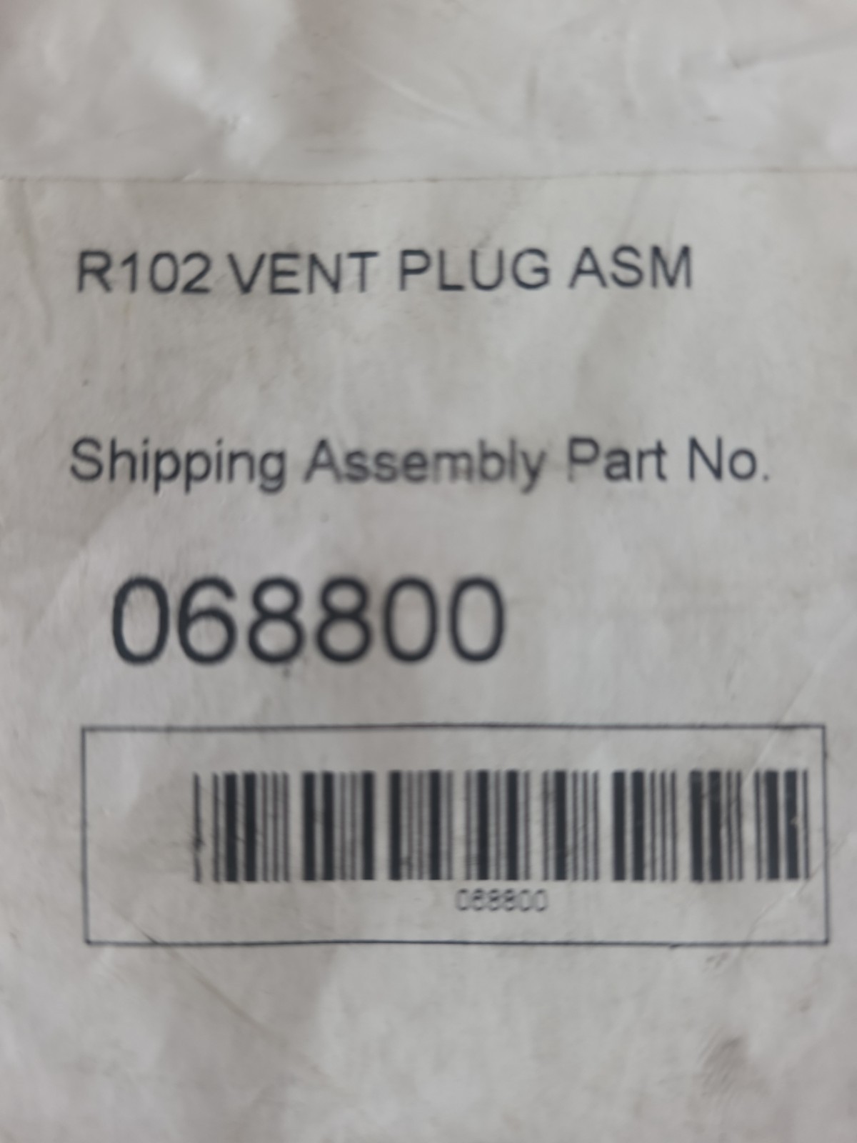 Ansul R-102 Vent Plug Assembly - New - Fire Suppression 068800