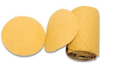 PSA Sanding Discs 100 PCS 5 Inch 320 Grit Gold Aluminum Oxide Roll