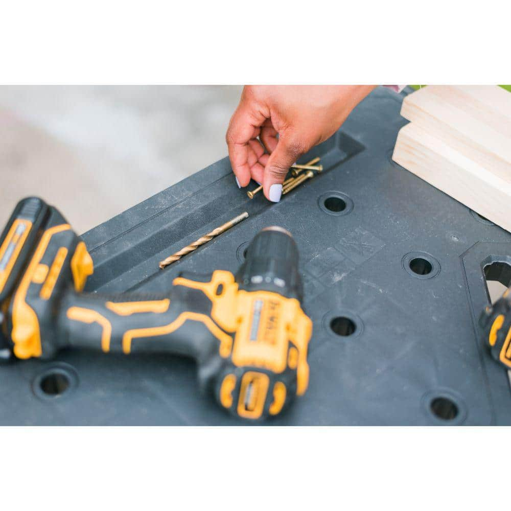 dewalt workbench folding table lightweight sturdy large surface work portable