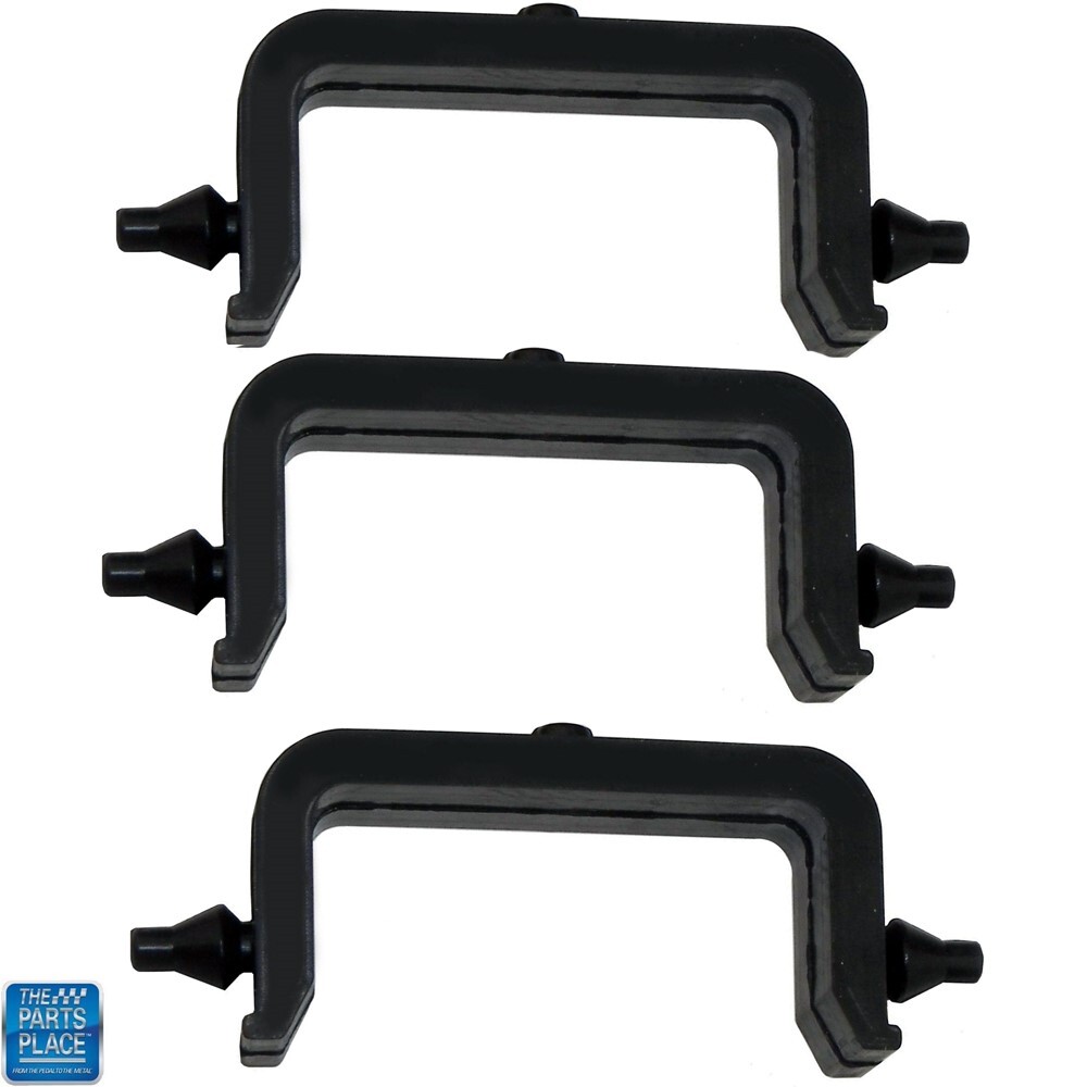 1964-67 GTO 4 Core / Row Radiator Molded Rubber Insulator / Pad - 3 pc Set