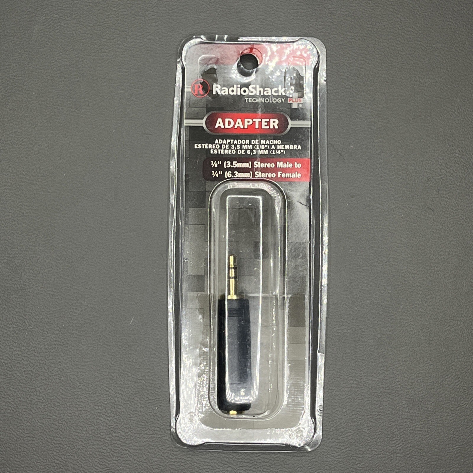 1 Each ~ 274-875 ~ Stereo Headphone Plug Adapter 1/8" M to 1/4" F ~ Radioshack