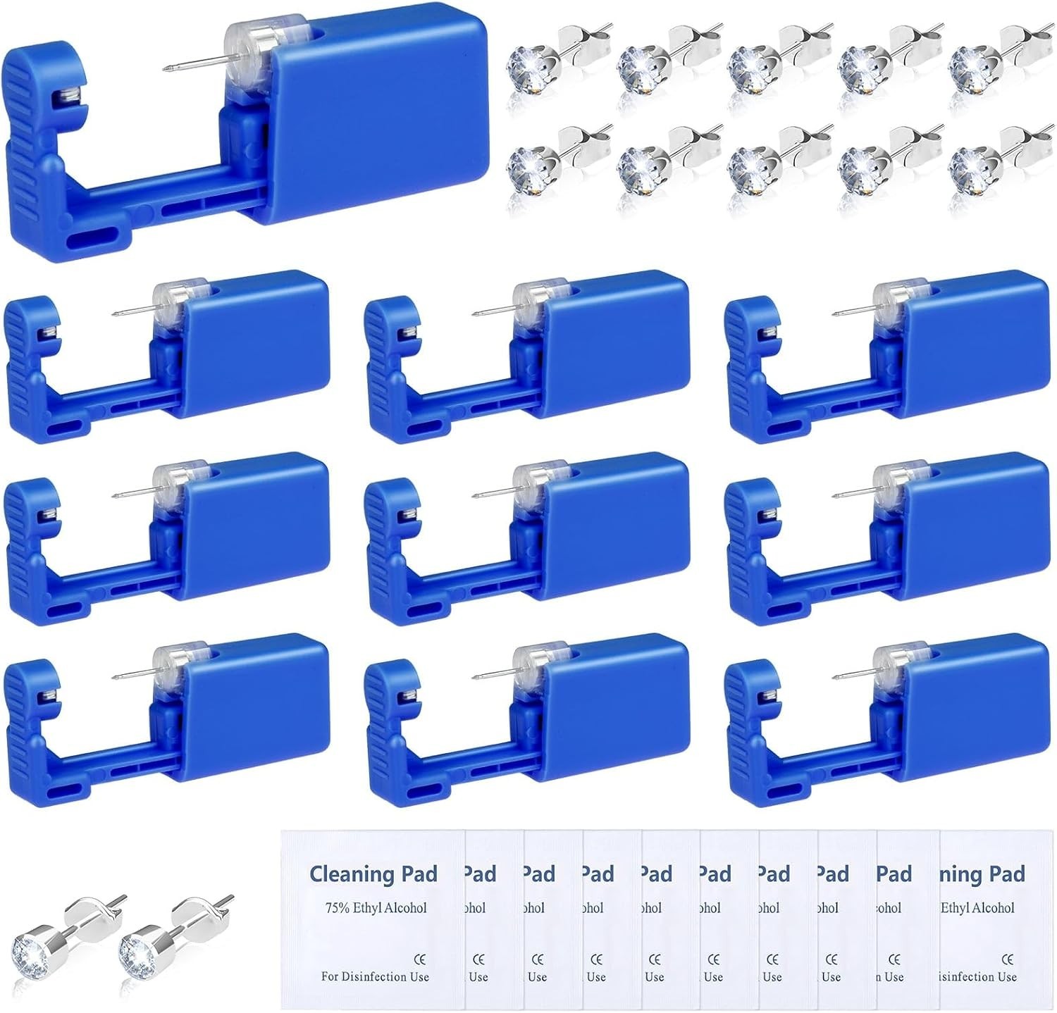 Disposable Ear Piercing Kit: Safe & Efficient Tool with Hypoallergenic Earrings