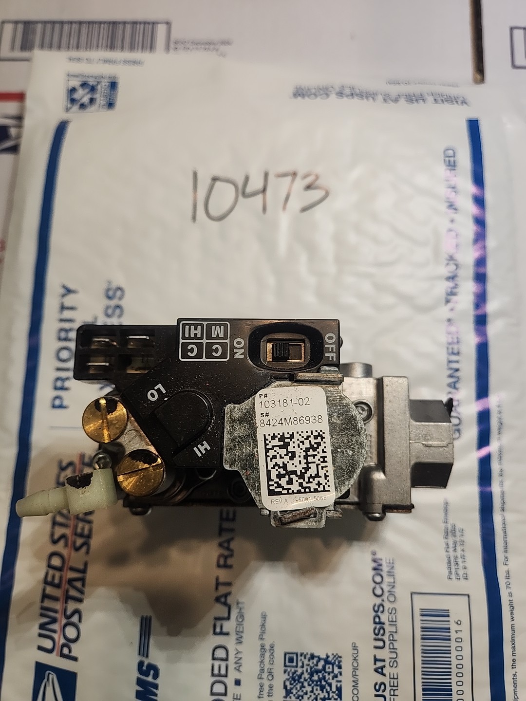 83W12 103181-02 Valve-Gas (2 STG NAT) NEW PULLED FROM DAMAGED UNIT!!!!