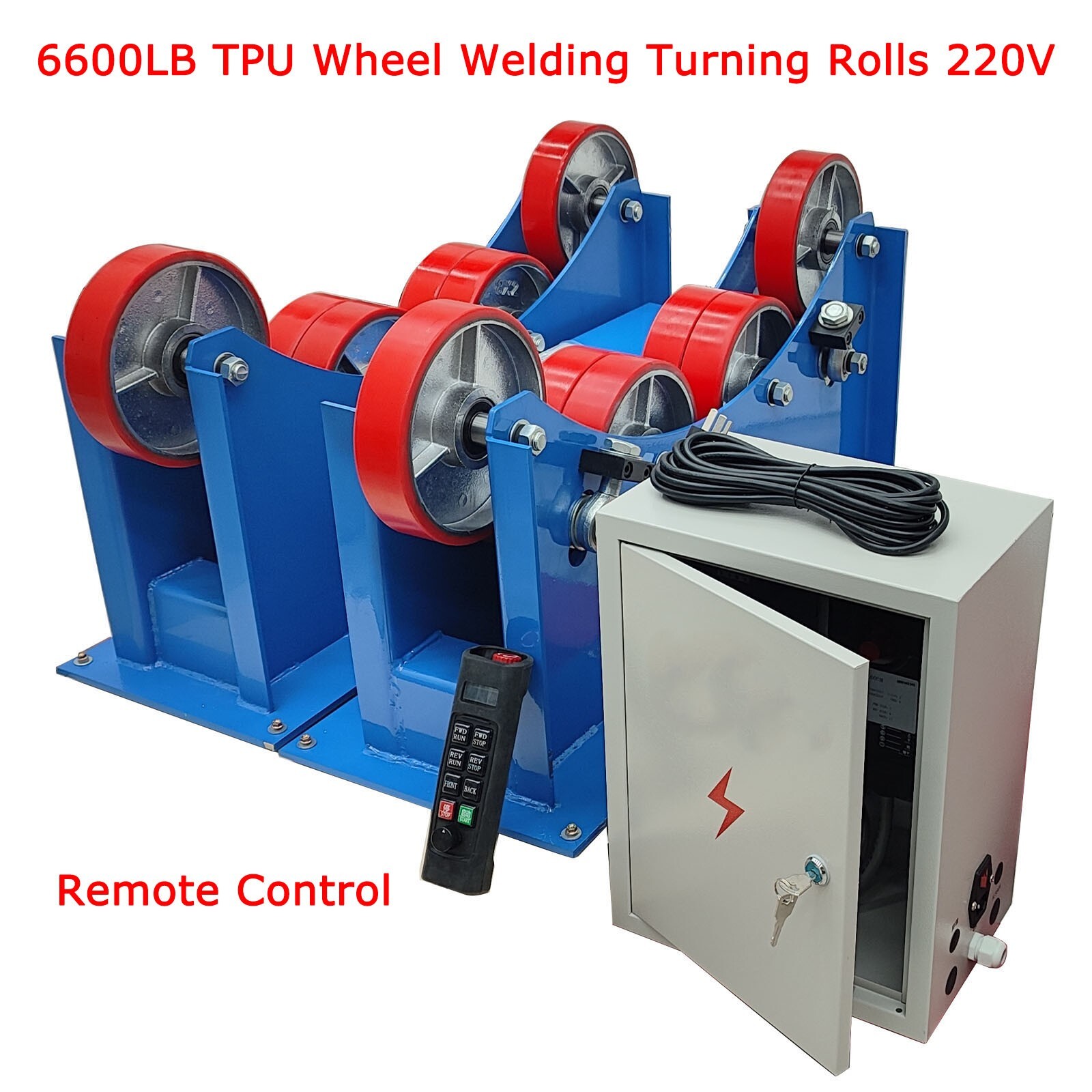 Tank Turning Rolls 220V Welding Turning Roller 6600 LB Welding Equipment Support