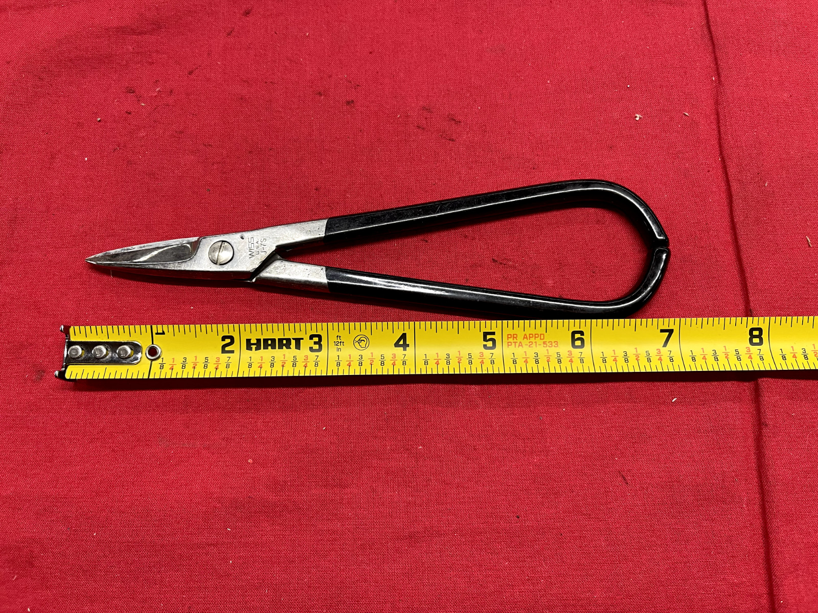 Wiss 7-JS Light Metal Snips 7" Black Handles VINTAGE